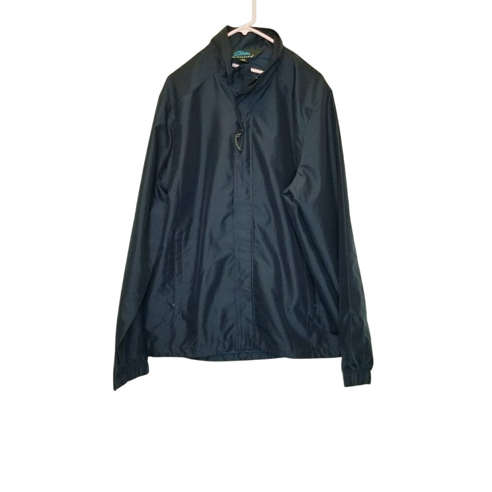 Tri Mountain‎ Men's Lightweight Black Nylon Polyester Full Zip Jacket Size M